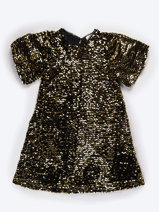 Gold Sequin Dress