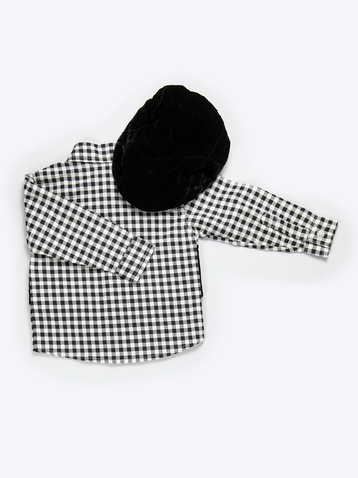 Checkered Shirt with Cap