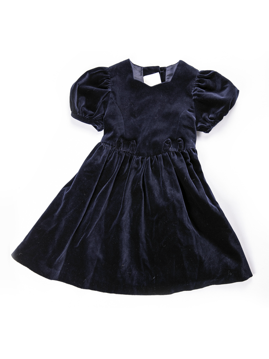 Navy Velvet Dress