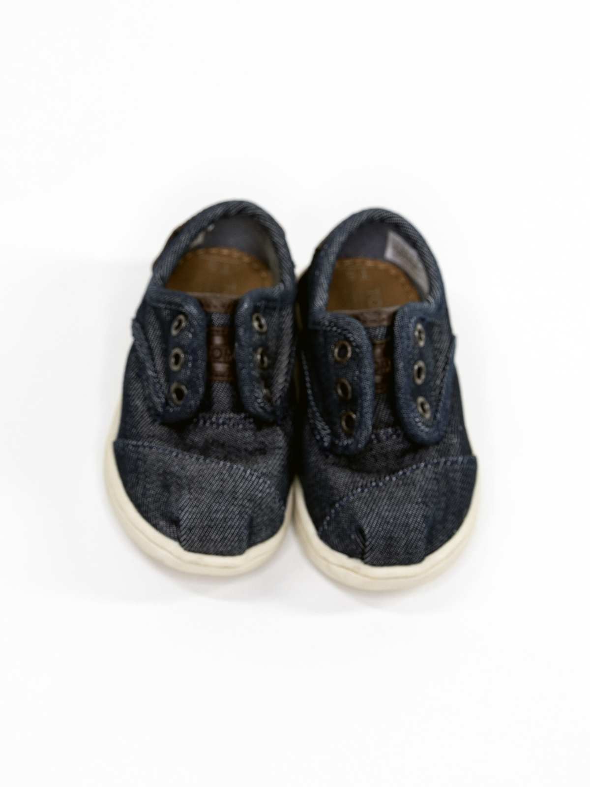 Toddler Boys' Navy Canvas Slip-On Sneakers