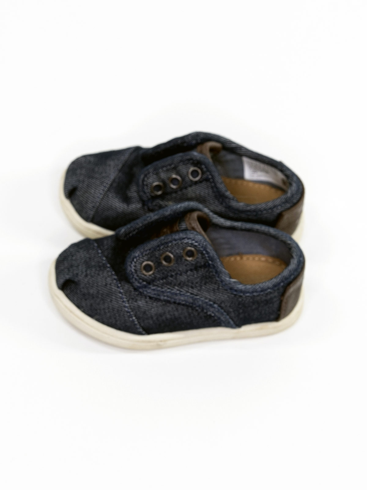 Toddler Boys' Navy Canvas Slip-On Sneakers